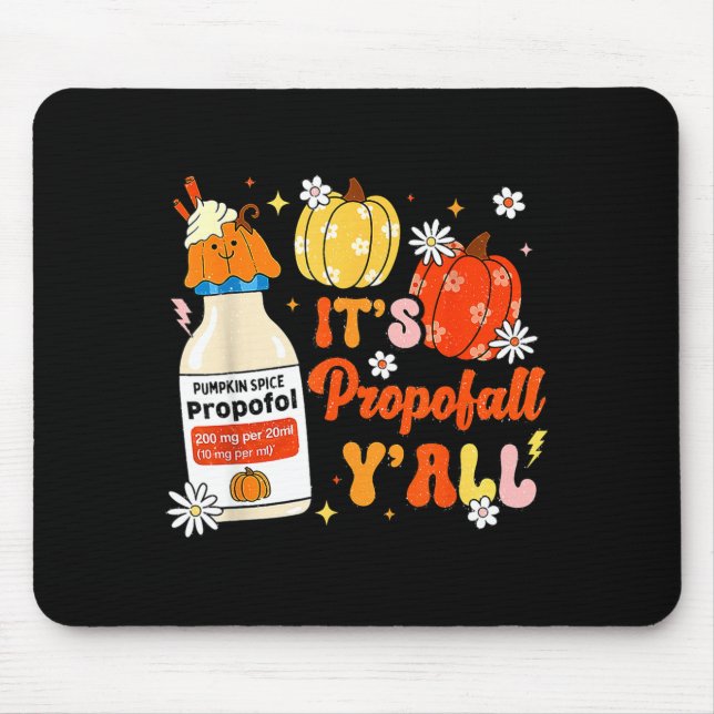 Mousepad Halloween Icu Nurse Its Profall Y'all Crna Icu Fal (Frente)