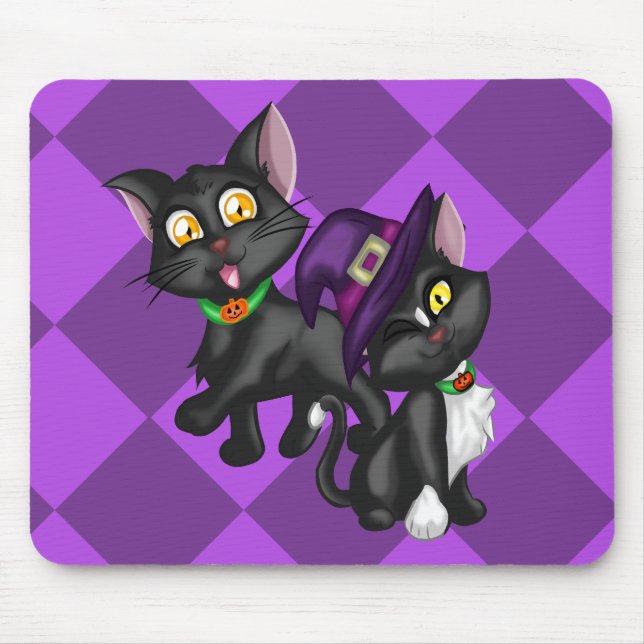 Mousepad Halloween Kittens (Frente)