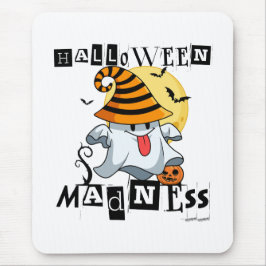 Mousepad Halloween Madness Engraçado Fantasma Outubro Coloc