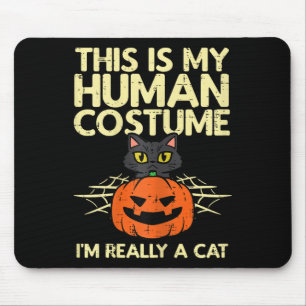 Mousepad Halloween Meu Figurino Humano Eu Sou Uma Mulher De