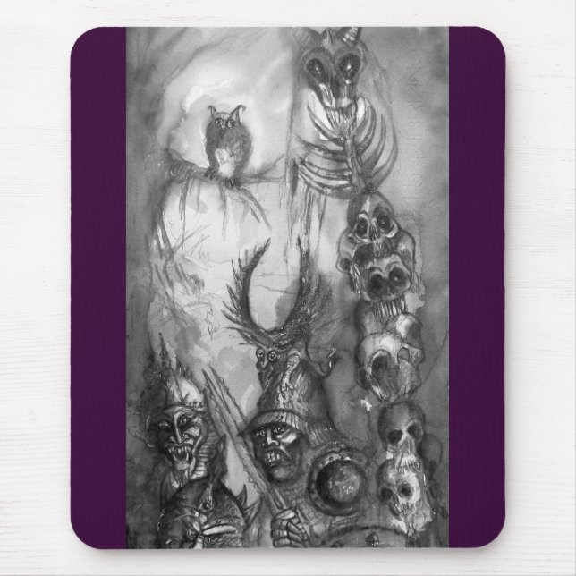 Mousepad HALLOWEEN MONSTERS / ORK WAR Fantasy (Frente)