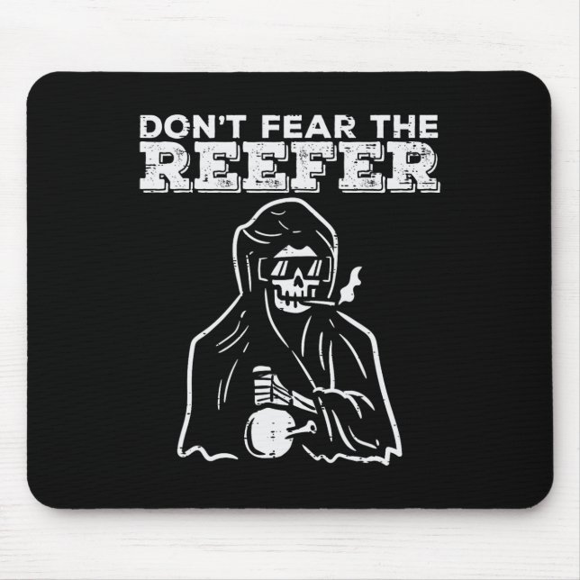 Mousepad Halloween Não Tem Medo De Reverter Grim Reaper Fun (Frente)