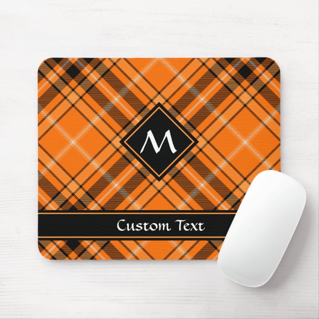 Mousepad Halloween Orange Tartan (Com mouse)