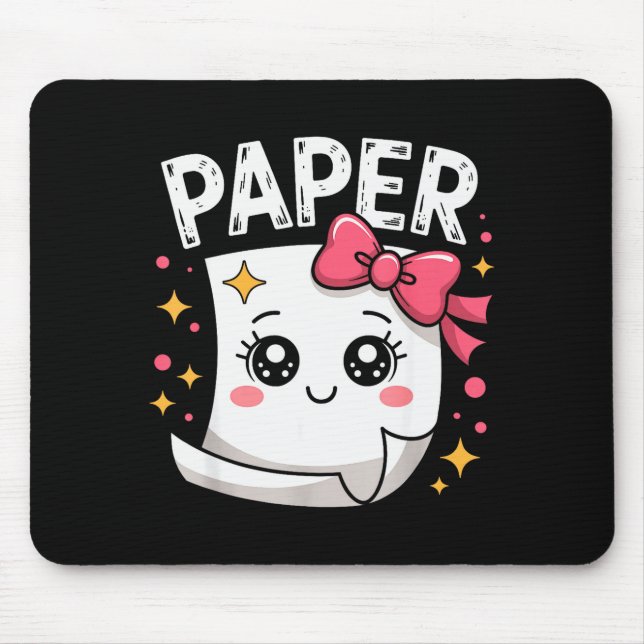 Mousepad Halloween Paper Scissors Rock Matching Cute Paper  (Frente)