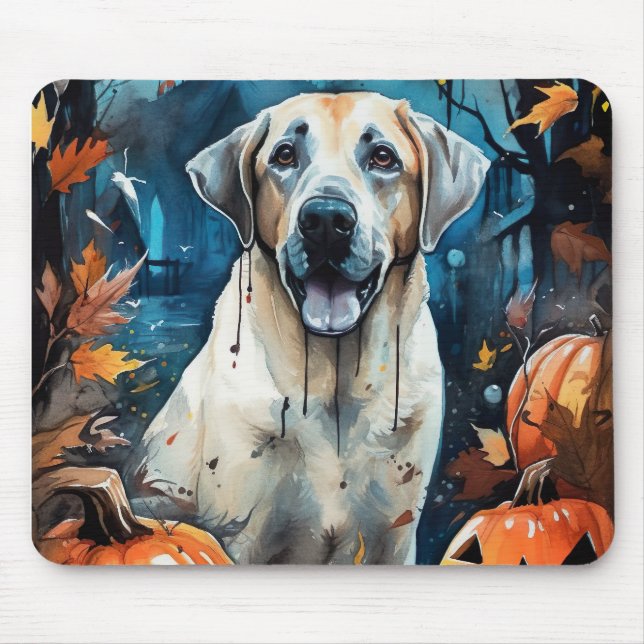 Mousepad Halloween - Pastor Anatólico Com Pumpkins Assustad (Frente)