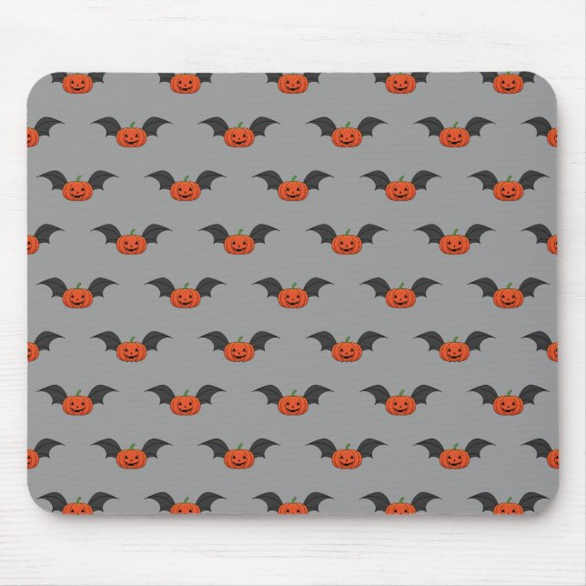 Mousepad Halloween Pumpkin Bat (Frente)