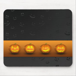 Mousepad Halloween Pumpkins Jack-o-Lanterna