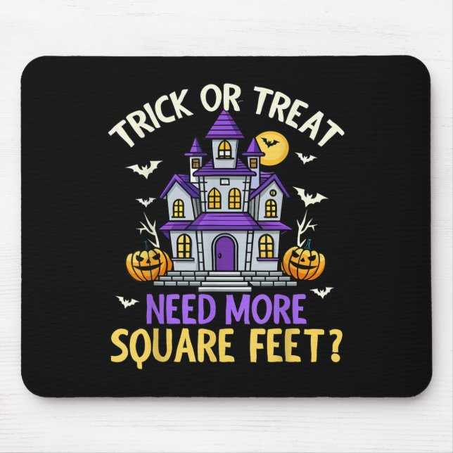 Mousepad Halloween Real Estate Agent Broker Funny Realtor M (Frente)