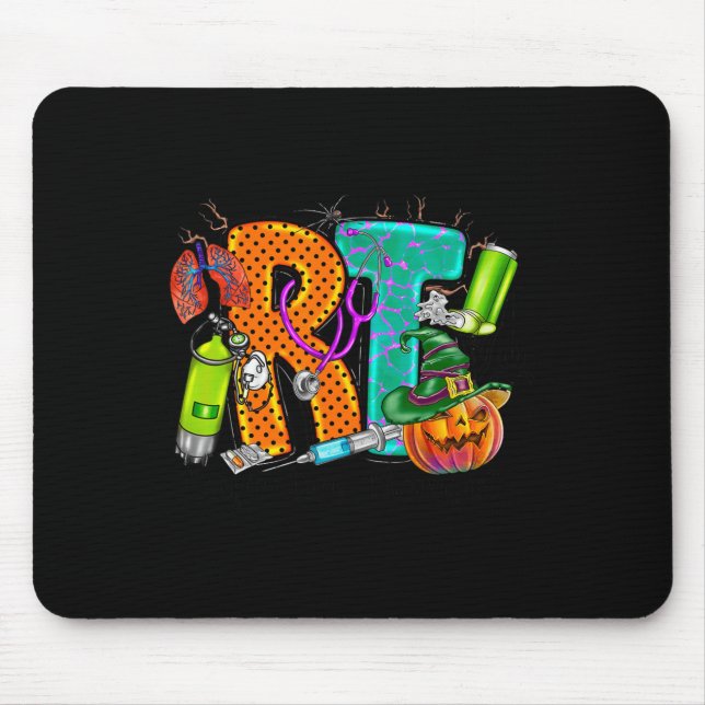 Mousepad Halloween RT Respiratório Terapêutica assustadora  (Frente)