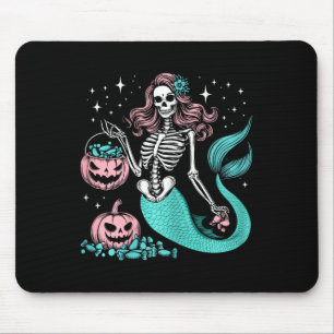 Mousepad Halloween Sereia Sereia Esqueleto Engraçado