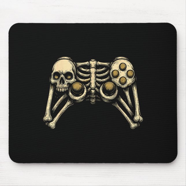 Mousepad Halloween Skeleton Gamer Gaming Controller Costume (Frente)