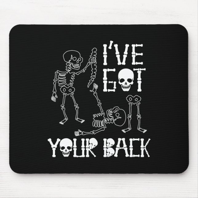 Mousepad Halloween Skeletons Eu Tenho Seus Homens De Costum (Frente)
