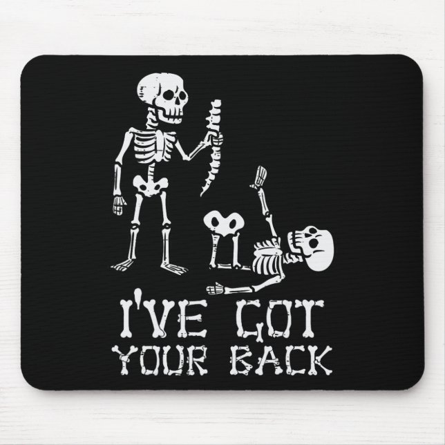 Mousepad Halloween Skeletons Eu Tenho Seus Homens De Costum (Frente)