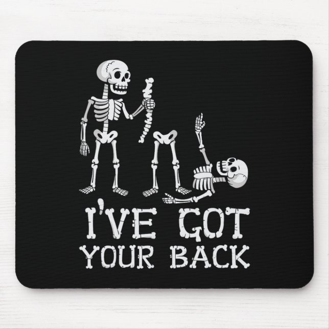 Mousepad Halloween Skeletons Eu Tenho Seus Homens De Costum (Frente)