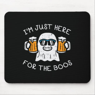 Mousepad Halloween Só Está Aqui Para Boos Fantasma Engraçad