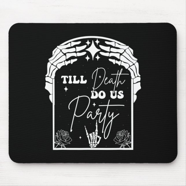 Mousepad Halloween Til Death Do U Party Chelorette Matchin (Frente)