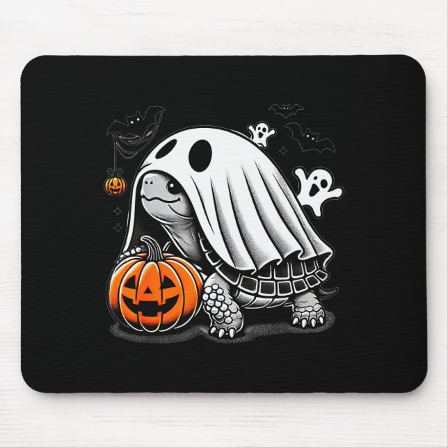 Mousepad Halloween Turtle Ghost Pumpkin Costume Terran Tort (Frente)