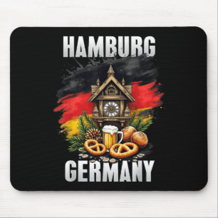 Mousepad Hamburg Alemanha Souvenir German Flag Viagem