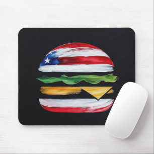 Mousepad Hamburger América (Pintura Preta Nº 2)