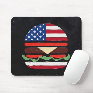 Mousepad Hamburger América (Pintura Preta Nº 4)