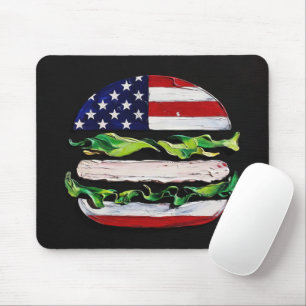 Mousepad Hamburger América (Pintura Preta Nº 5)