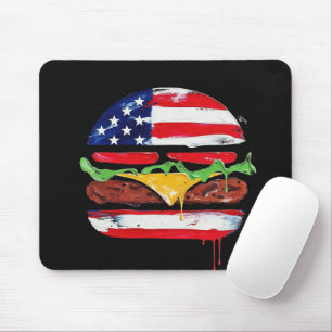 Mousepad Hamburger América (Pintura Preta Nº 6)