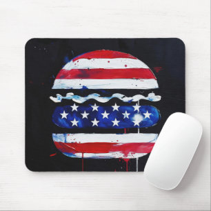 Mousepad Hamburger América (Pintura Preta No. 3)