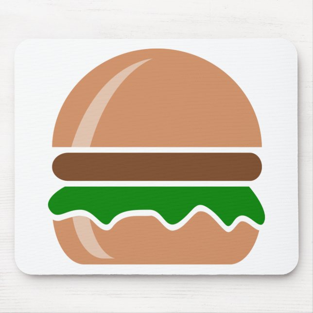 Mousepad Hamburger comida rápida um sanduíche (Frente)