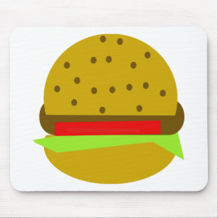 Mousepad hambúrguer de comida rápida de comida de hambúr