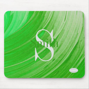 Mousepad HAMbWG - Monograma verde de espiral