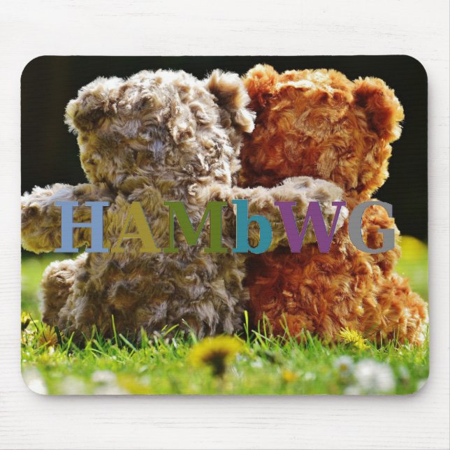 Mousepad HAMbWG - Pad do Mouse - Amigos do Urso Teddy (Frente)