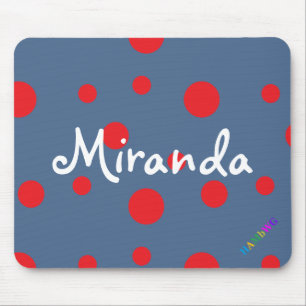 Mousepad HAMbWG - rato do computador - bolinhas vermelhas