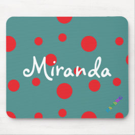 Mousepad HAMbWG - Rato do computador - Bolinhas vermelhas