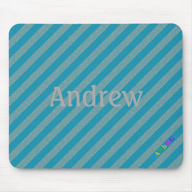 Mousepad HAMbWG - Rato do computador - Diagonal Teal (Frente)