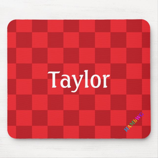 Mousepad HAMbWG - Rato do computador - Verificador vermelho (Frente)