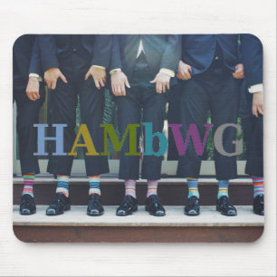 Mousepad HAMbyWG - homens que mostram meias - tapete do