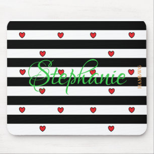 Mousepad HAMbyWG - Pad do mouse - Corações vermelhos minúsc