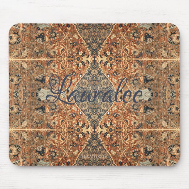 Mousepad HAMbyWG - Pad do mouse - Ecru cigano e azul (Frente)