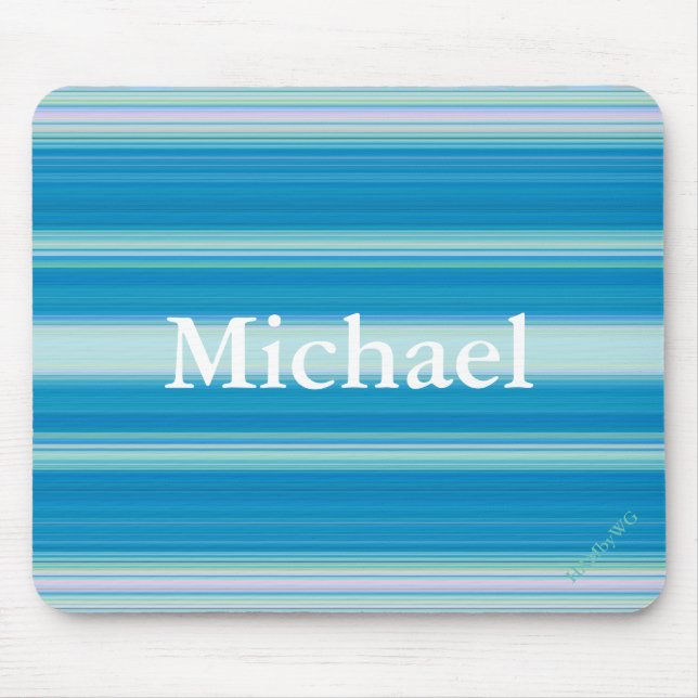 Mousepad HAMbyWG - Pad do Mouse - Faixa Aleatória Azul (Frente)