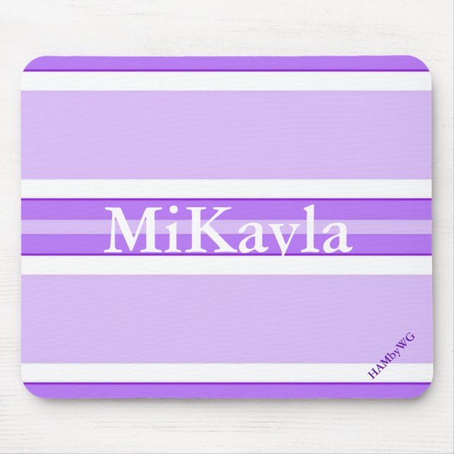 Mousepad HAMbyWG - Pad do mouse - Faixa violeta ampla (Frente)