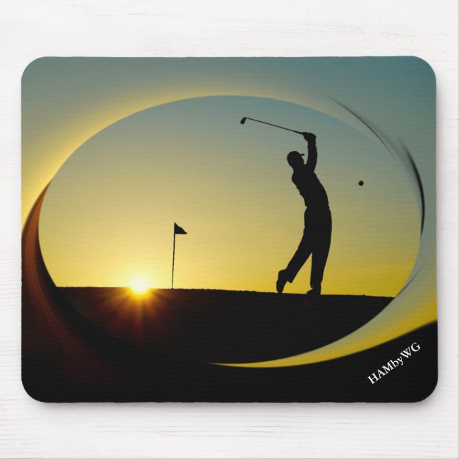 Mousepad HAMbyWG - Pad do Mouse - Golfer em Dusk (Frente)