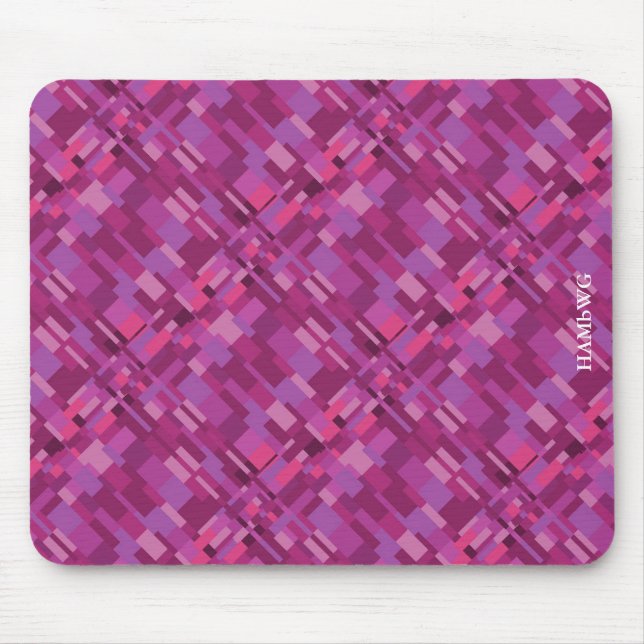 Mousepad HAMbyWG - Pad do mouse - Rosa Gráfico Moderno (Frente)