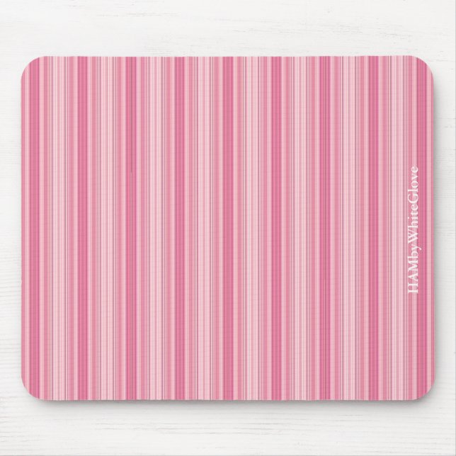 Mousepad HAMbyWG - Pad do Mouse - Rosa Rosa Stripe (Frente)