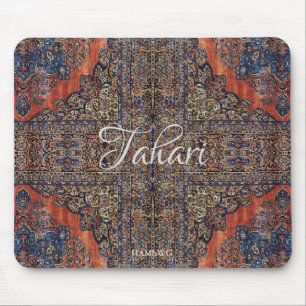 Mousepad HAMbyWG - tapete do rato - coral & azul aciganados