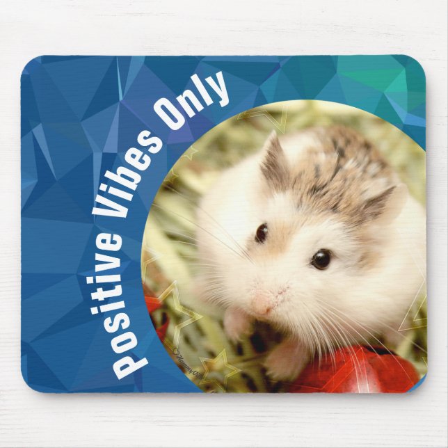 Mousepad HammyVille - apenas vibrações positivas de Hamster (Frente)