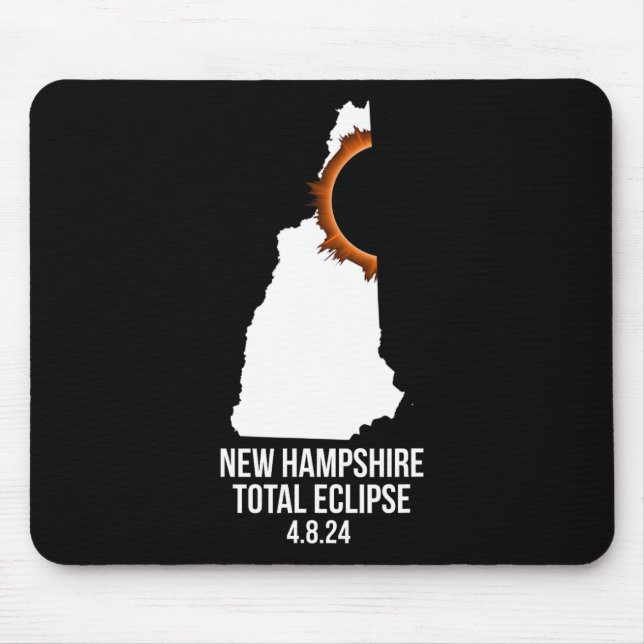 Mousepad Hampshire Eclipse Idea Men#39;s New Hampshire Tota (Frente)