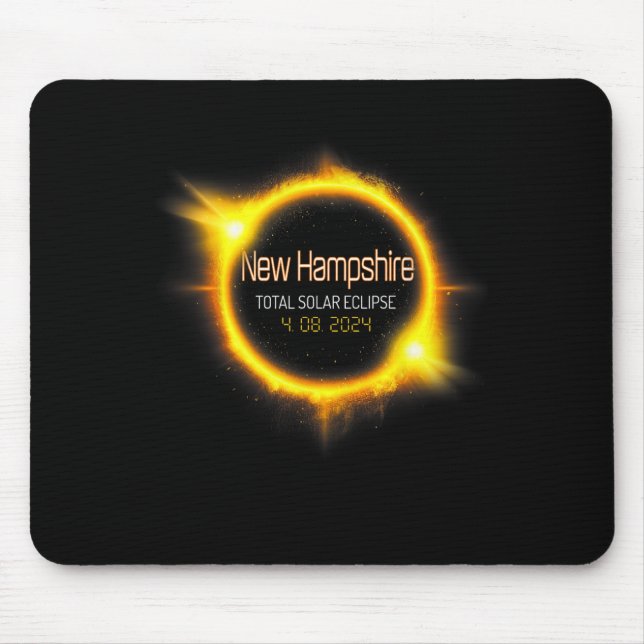 Mousepad Hampshire Total Solar Eclipse America abril de 04. (Frente)