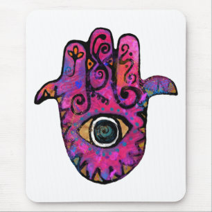 MOUSEPAD ** HAMSA COR-DE-ROSA **