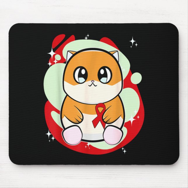 Mousepad Hamster Heart Disease Awareness Month _1  (Frente)