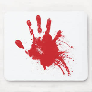 Mousepad Handprint sangrento Z